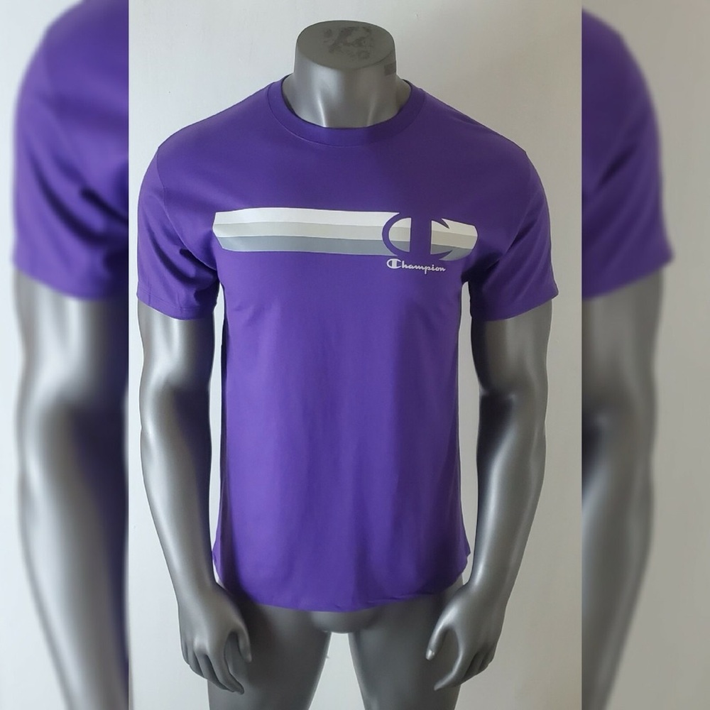 Champion Purple Tee with Graphic Logo